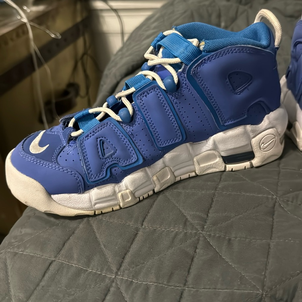Nike Kids Air More Uptempo Battle Blue DM1023-400 Kids Size 5Y Athletic Shoes.